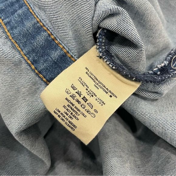 FREE PEOPLE dynomite denim dress - s - Picture 5 of 6